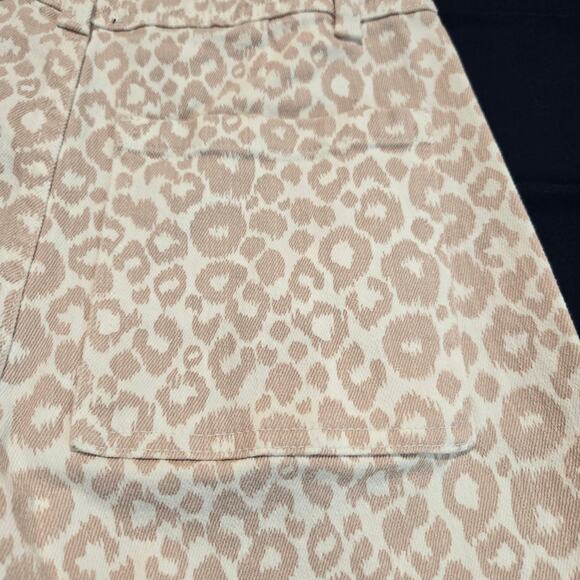 NWT Miou Muse Leopard Print Barrel Jeans Raw Hem High-rise Size S - Picture 8 of 12